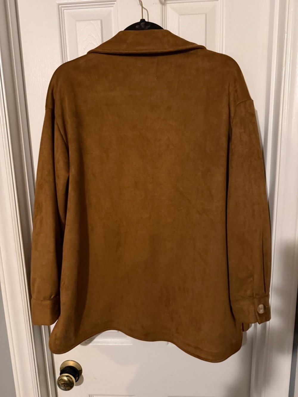 Suede-Look Tan Utility Jacket - Picture 3 of 3